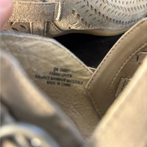 Hokus Pokus Tabby Women’s Perforated Light Brown Heeled Boots Size 6M - Picture 6 of 8